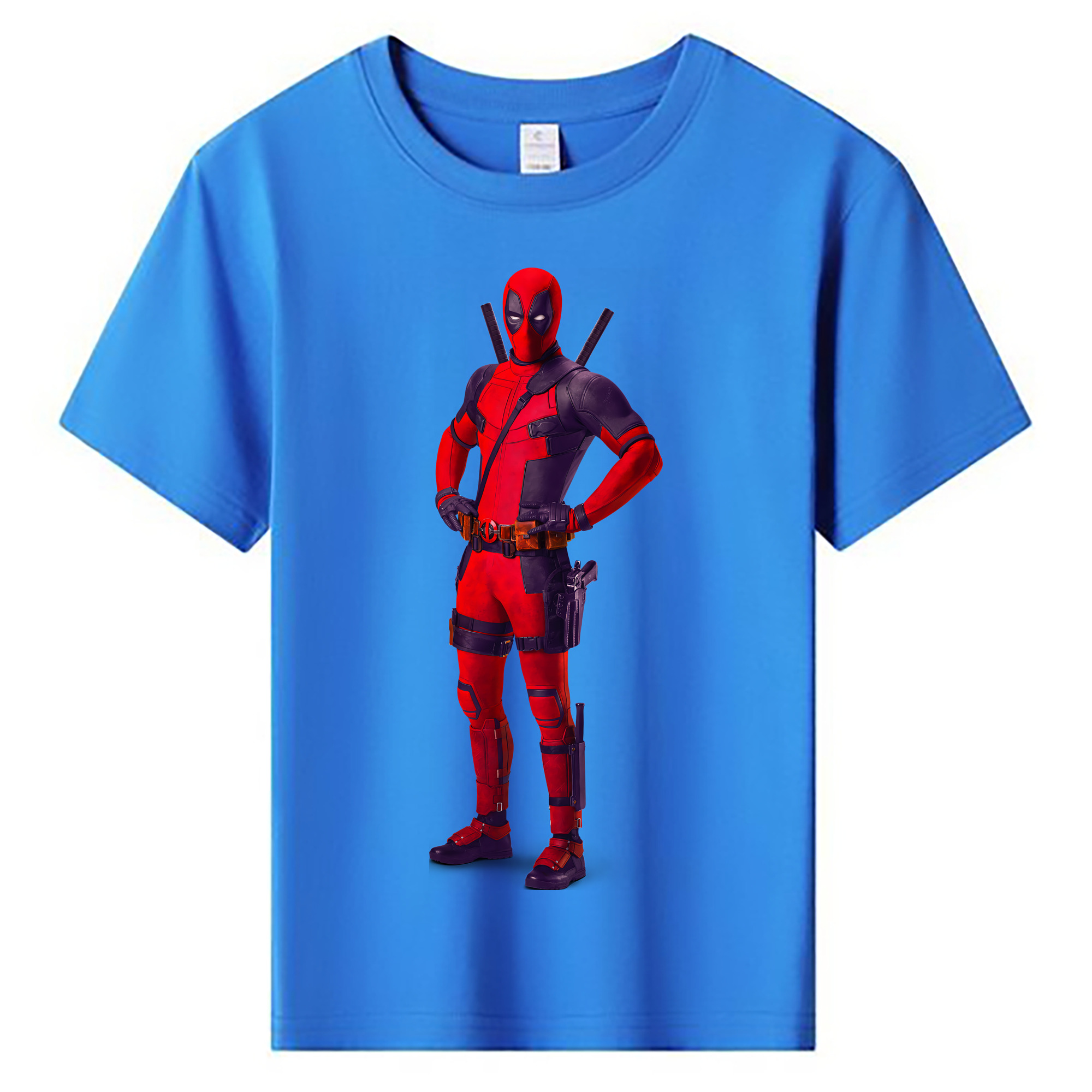 （画像用） Deadpool デッドプール 綿100％キッズTシャツ（フロントプリント）